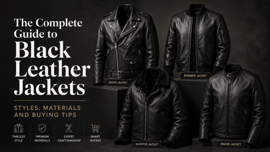 The Complete Guide to Black Leather Jackets: Styles, Materials and Buying Tips