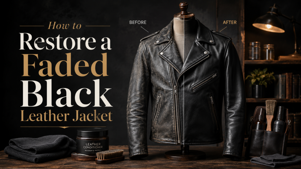How to Restore a Faded Black Leather Jacket