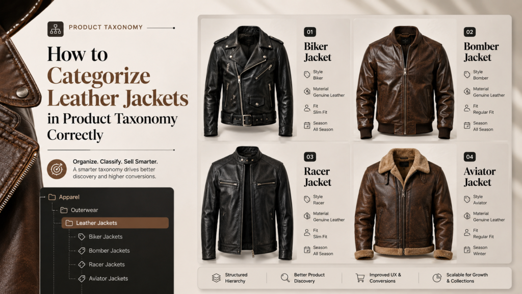 How to Categorize Leather Jackets in Product Taxonomy Correctly