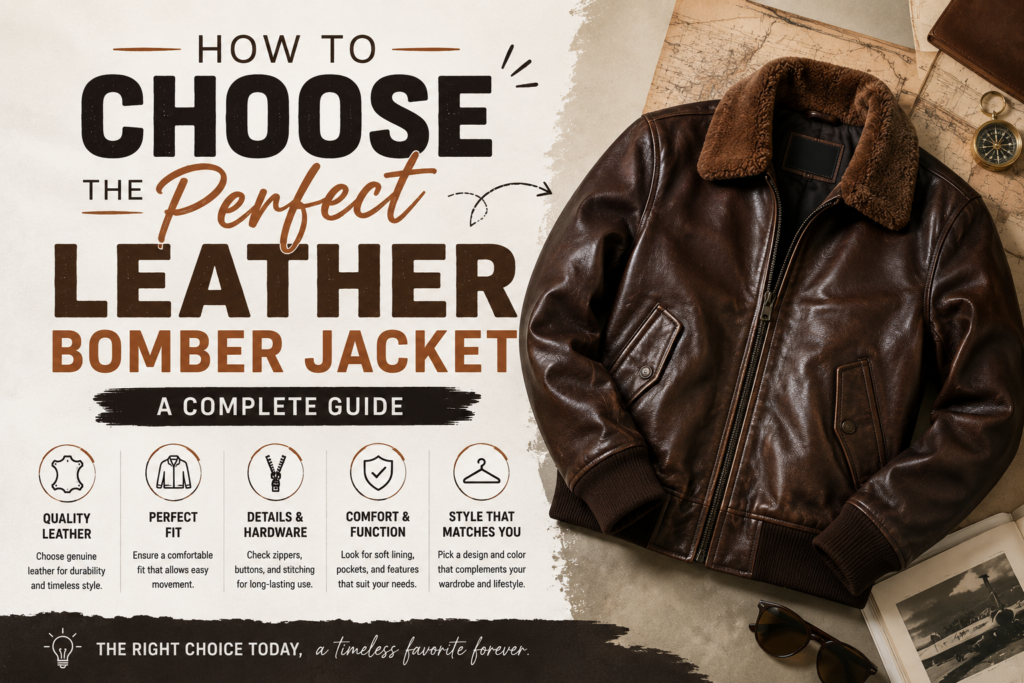 How to Choose the Perfect Leather Bomber Jacket