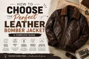 leather bomber jacket