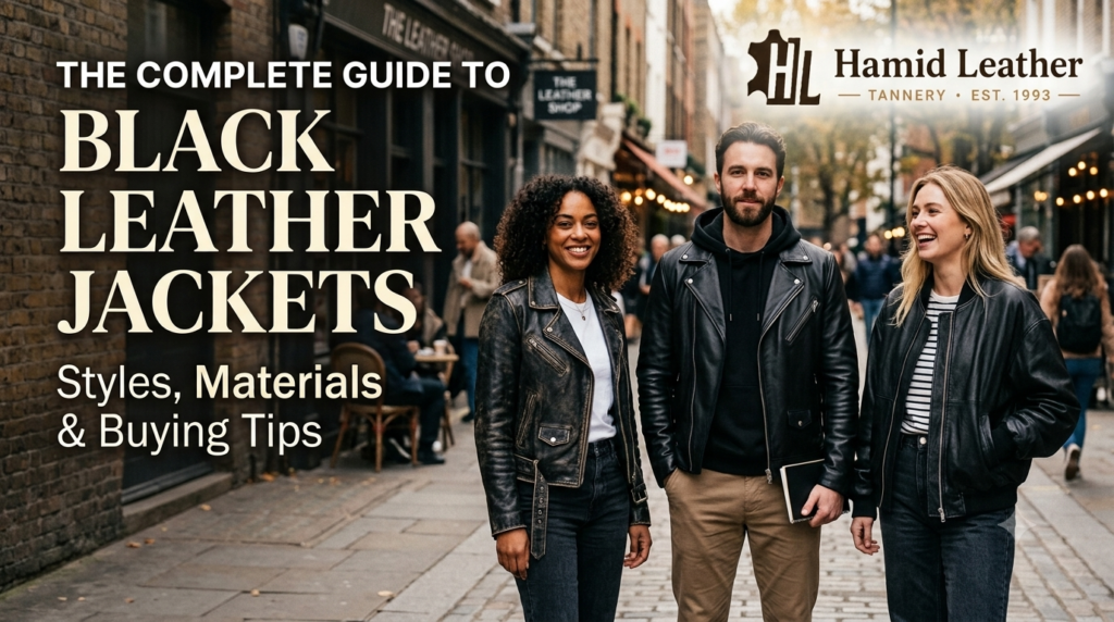 The Complete Guide to Black Leather Jackets: Styles, Materials and Buying Tips