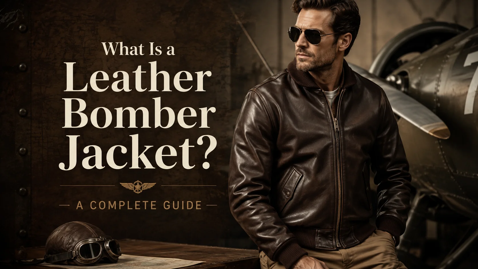 leather bomber jacket