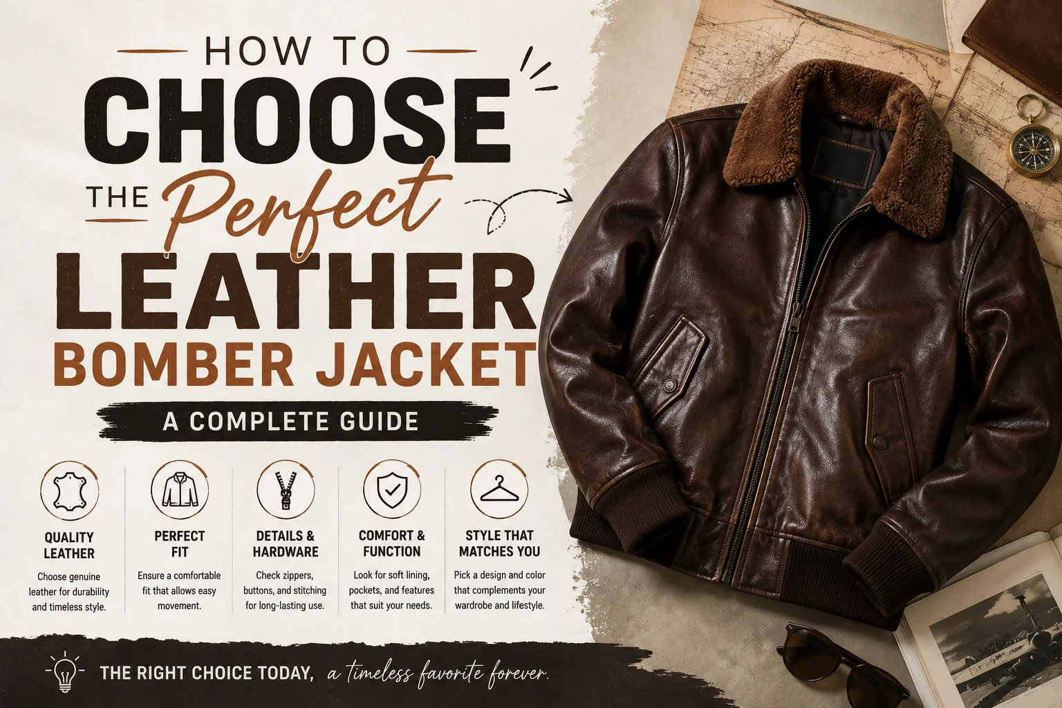 leather bomber jacket